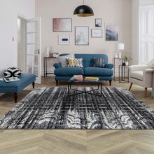 Load image into Gallery viewer, Modern Stripe Design Grey Rug