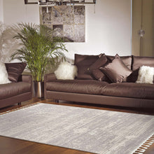 Load image into Gallery viewer, Striped Design Grey Rug