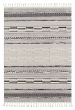 Load image into Gallery viewer, Striped Cuba Pattern Grey Rug