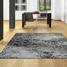 Load image into Gallery viewer, Morrocan transitional Black Rug