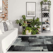 Load image into Gallery viewer, Geometric Mosaic Design Grey Rug