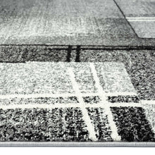 Load image into Gallery viewer, Geometric Mosaic Design Grey Rug
