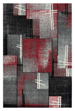 Load image into Gallery viewer, Geometric Mosaic Pattern Red Rug