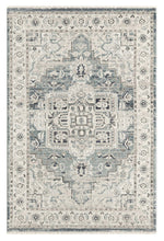 Load image into Gallery viewer, Victorian Classic Light Blue Rug