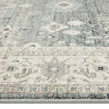 Load image into Gallery viewer, Traditional Wonder Boarder Light Blue Rug
