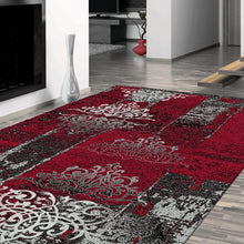 Load image into Gallery viewer, Chandelier Design Red Rug
