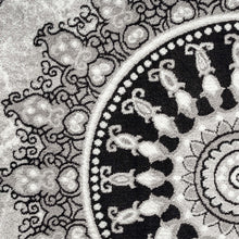 Load image into Gallery viewer, Versace Design Grey Round Design Rug