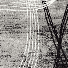 Load image into Gallery viewer, Modern Ring Pattern Grey Rug