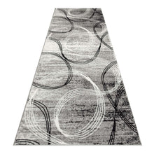 Load image into Gallery viewer, Modern Ring Pattern Grey Runner