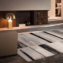 Load image into Gallery viewer, Modern Striped Brown Rug