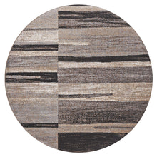 Load image into Gallery viewer, Modern Striped Brown Round