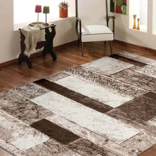 Load image into Gallery viewer, Modern Striped Beige Rug
