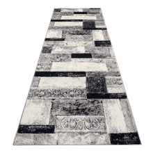 Load image into Gallery viewer, Modern Striped Grey Runner