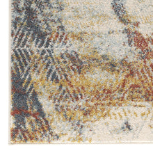 Load image into Gallery viewer, Modern Colourful Splatter Abstract Cream Rug