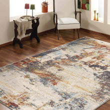 Load image into Gallery viewer, Modern Colourful Splatter Abstract Cream Rug