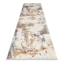 Load image into Gallery viewer, Modern Colourful Splatter Abstract Cream Runner