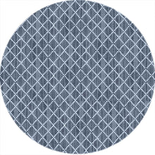 Load image into Gallery viewer, Diamond Pattern Hand-Woven Wool Dark Grey Rug