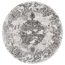 Load image into Gallery viewer, Victorian Transitional Design Grey Round