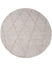 Load image into Gallery viewer, Natural Braided Hand-Woven Wool Cream Rug