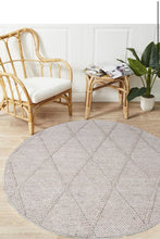Load image into Gallery viewer, Natural Braided Hand-Woven Wool Cream Rug