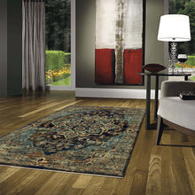 Load image into Gallery viewer, Persian Oriental Luxe Navy Rug