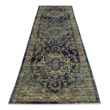 Load image into Gallery viewer, Persian Oriental Luxe Navy Runner