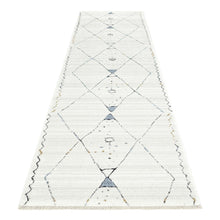 Load image into Gallery viewer, Moroccan Diamond Light Grey Runner