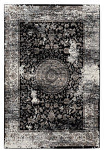 Load image into Gallery viewer, Traditional Stone Black Rug