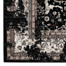 Load image into Gallery viewer, Contemporary Wonders Boarder Black Rug