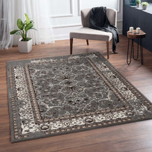 Load image into Gallery viewer, Contemporary Wonders Boarder Grey Rug