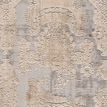 Load image into Gallery viewer, Antique Design Plushy Grey Round