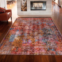 Load image into Gallery viewer, Modern Classic Boarder Multi Colour Rug