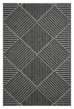 Load image into Gallery viewer, Outdoor/Indoor Braided Grey Rug