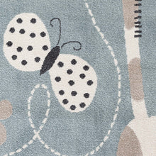 Load image into Gallery viewer, Kids Zoo Animals Blue Rug
