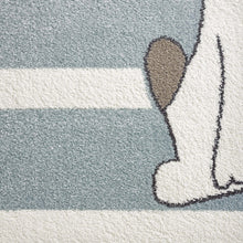 Load image into Gallery viewer, Kids Zoo Funny Animals Blue Rug
