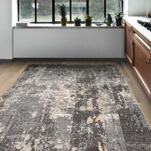 Load image into Gallery viewer, Modern Fading Striped Grey Rug