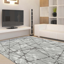 Load image into Gallery viewer, Modern Diamond Design Grey Rug