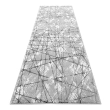 Load image into Gallery viewer, Modern Diamond Design Grey Rug Runner