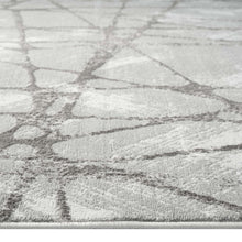 Load image into Gallery viewer, Modern Diamond Design Grey Rug
