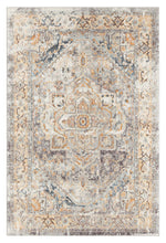 Load image into Gallery viewer, Vintage Transitional Wonders Blue Orange Rug