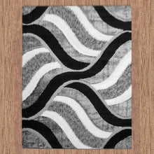 Load image into Gallery viewer, Shaggy Wavy Grey Rug