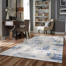 Load image into Gallery viewer, Modern Palette Blue Rug