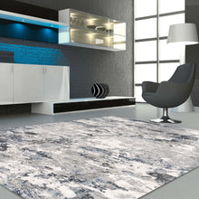 Load image into Gallery viewer, Stylish Clouded Blue Rug