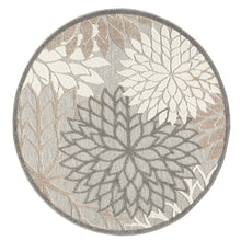 Load image into Gallery viewer, Bohemian Outdoor/Indoor Floral Natural Round
