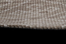 Load image into Gallery viewer, Geometric Textured Hand-Woven Wool Natural Rug