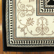 Load image into Gallery viewer, Elegant Boarder Traditional Lover Black Runner