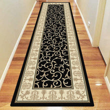 Load image into Gallery viewer, Elegant Boarder Traditional Lover Black Runner