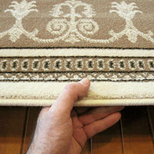 Load image into Gallery viewer, Elegant Boarder Traditional Lover Cream Rug