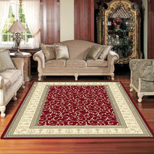 Load image into Gallery viewer, Elegant Boarder Traditional Lover Red Rug
