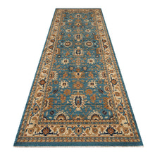 Load image into Gallery viewer, Persian Oriental Farmhouse Blue Cream Runner